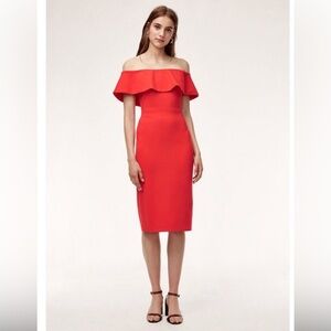 Aritzia Ruslan Dress Size 4 in Bone